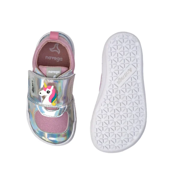 DEPORTIVA RESPETUOSA UNICORNIO ROSA CON LUCES NAVEGA BAREFOOT - Imagen 5