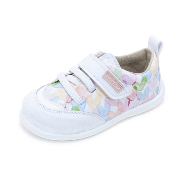DEPORTIVA RESPETUOSA ZAPYFLEX CHOPO BLANCO CORAZONES