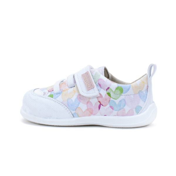 DEPORTIVA RESPETUOSA ZAPYFLEX CHOPO BLANCO CORAZONES - Imagen 2