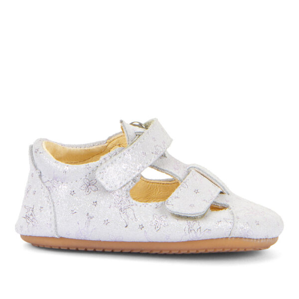 SANDALIA RESPETUOSA FRODDO PREWALKERS GRIS/ PLATA - Imagen 3