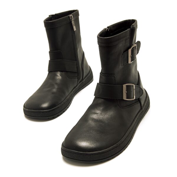 BOTA MUSTANG FREE CLOT NEGRO CON HEBILLAS - Imagen 2