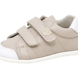 DEPORTIVA RESPETUOSA DE PIEL CON DOBLE VELCRO COLOR CREMA DE PIRUFLEX