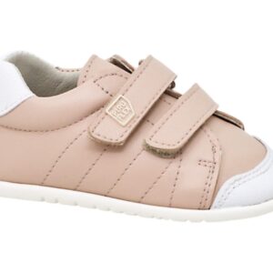 DEPORTIVA RESPETUOSA DE PIEL CON DOBLE VELCRO COLOR ROSA DE PIRUFLEX
