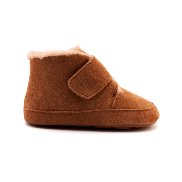 BOTIN RESPETUOSO PRIMEROS PASOS SHLOOFY TAN SUEDE - OLD SOLES - Imagen 2