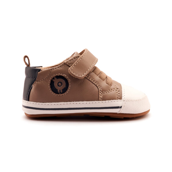 DEPORTIVA RESPETUOSA PARA PRIMEROS PASOS TEAM BUB TAUPE/NAVY DE OLD SOLES - Imagen 2
