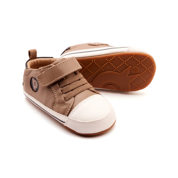 DEPORTIVA RESPETUOSA PARA PRIMEROS PASOS TEAM BUB TAUPE/NAVY DE OLD SOLES - Imagen 3