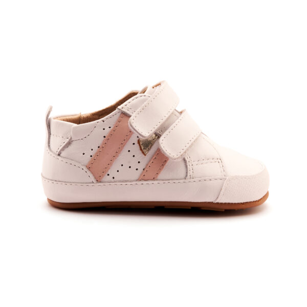 DEPORTIVA RESPETUOSA BABY BOUNCE SNOW/POWDER PINK/GOLD DE OLS SOLES - Imagen 2