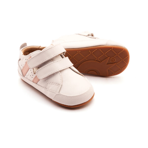 DEPORTIVA RESPETUOSA BABY BOUNCE SNOW/POWDER PINK/GOLD DE OLS SOLES - Imagen 3