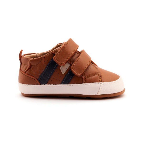 DEPORTIVA RESPETUOSA PRIMEROS PASOS BABY BOUNCE TAN/NAVY/GRIS DE OLD SOLES - Imagen 2