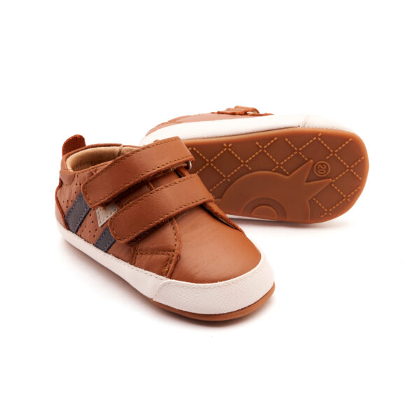DEPORTIVA RESPETUOSA PRIMEROS PASOS BABY BOUNCE TAN/NAVY/GRIS DE OLD SOLES - Imagen 3