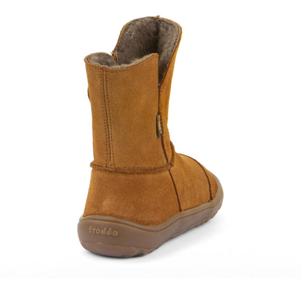 BOTA RESPETUOSA FRODDO BAREFOOT ADULTO CON MEMBRANA TEX ANTE COLOR COGNAC - Imagen 4