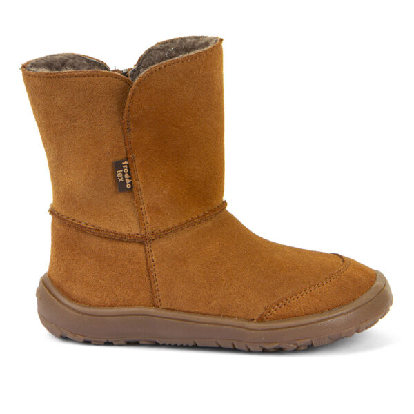 BOTA RESPETUOSA FRODDO BAREFOOT ADULTO CON MEMBRANA TEX ANTE COLOR COGNAC - Imagen 7