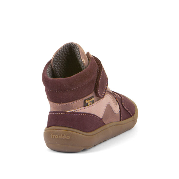BOTA RESPETUOSA FRODDO BAREFOOT CON MEMBRANA TEX GO BURDEOS GOLD - Imagen 4