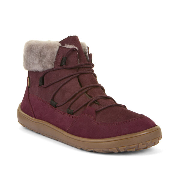 BOTA RESPETUOSA FRODDO BAREFOOT ADULTO UP FURRY W CON MEMBRANA TEX COLOR BURDEOS