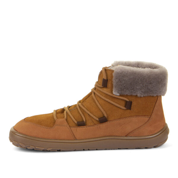 BOTA RESPETUOSA FRODDO BAREFOOT ADULTO UP FURRY W CON MEMBRANA TEX COLOR COGNAC - Imagen 2