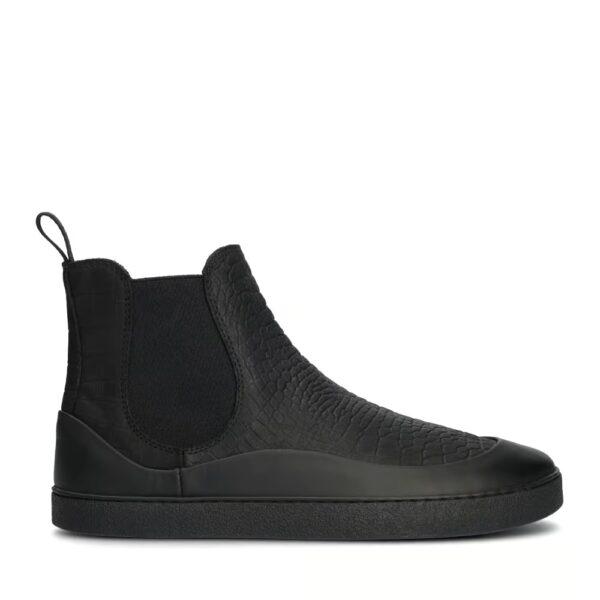 BOTIN BAREFOOT MUJER SIENA BLACK CROCO DE GROUNDIES - Imagen 2