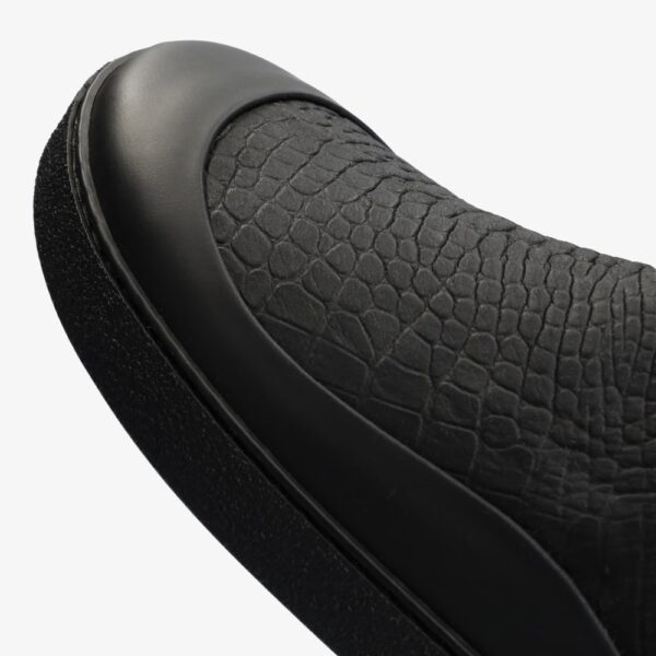 BOTIN BAREFOOT MUJER SIENA BLACK CROCO DE GROUNDIES - Imagen 4