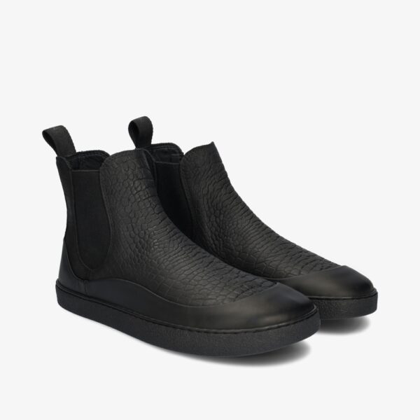 BOTIN BAREFOOT MUJER SIENA BLACK CROCO DE GROUNDIES