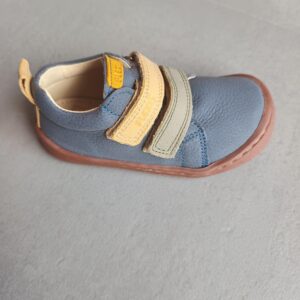 BOTIN RESPETUOSO FLEXINENS LAVANDA MARINO CON KAKI Y MOSTAZA