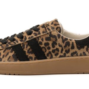 DEPORTIVA RESPETUOSA COQUEFLEX LEOPARDO ARENA NEGRO HORMA ANCHA
