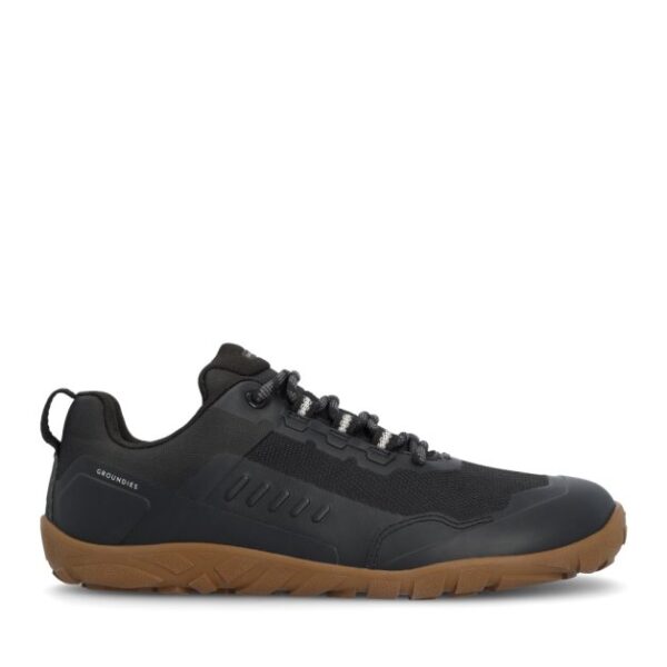 DEPORTIVAS BAREFOOT PARA SENDERISMO ALL TERRAIN LOW 2.0 BLACK CON MEMBRANA  DE GROUNDIES - Imagen 2