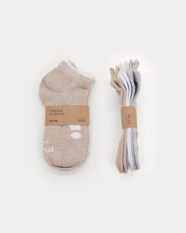 PACK DE 3 PARES DE CALCETINES CORTOS RESPETUOSOS DE MURIS BRAND