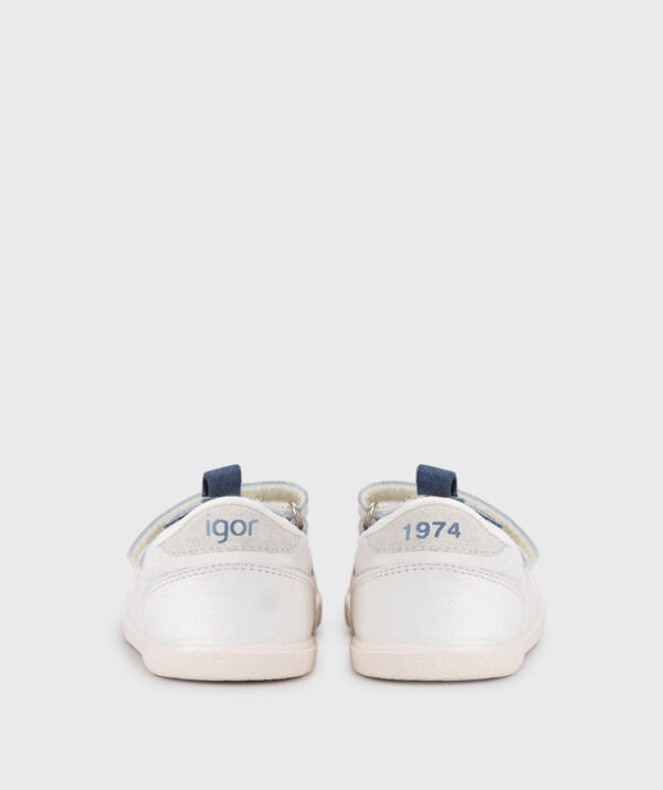 DEPORTIVA RESPETUOSA BERLIN WHITE JEANS DE IGOR BAREFOOT WIDE - Imagen 5