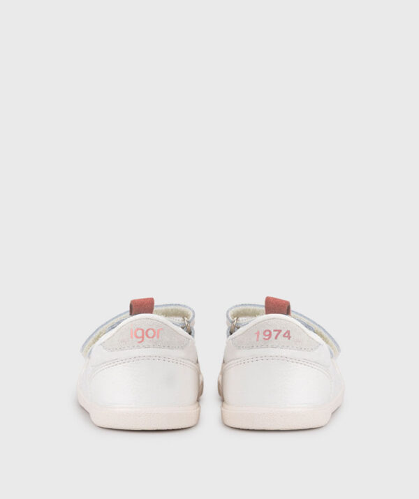 DEPORTIVA RESPETUOSA BERLIN WHITE ROSA DE IGOR BAREFOOT WIDE - Imagen 5