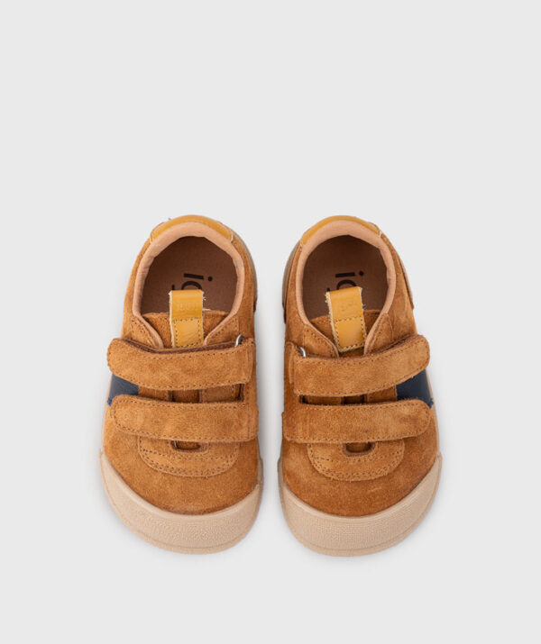 DEPORTIVA RESPETUOSA DE SERRAJE BERLIN IGOR BAREFOOT WIDE COLOR MOSTAZA - Imagen 4