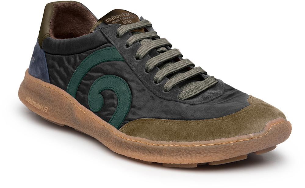 ZAPATILLA EL NATURALISTA BAREFOOT MODELO OROEL MULTI MATERIAL BLACK
