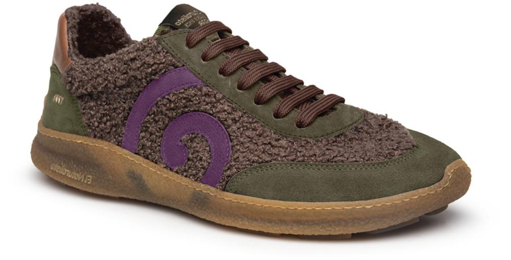 ZAPATILLA EL NATURALISTA BAREFOOT MODELO OROEL  MULTI MATERIAL BROWN