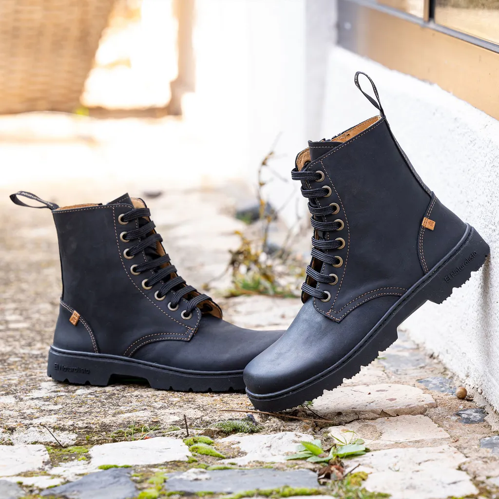 BOTA MILITAR EL NATURALISTA BAREFOOT MODELO NOMADA ARIZONA BLACK - Imagen 3