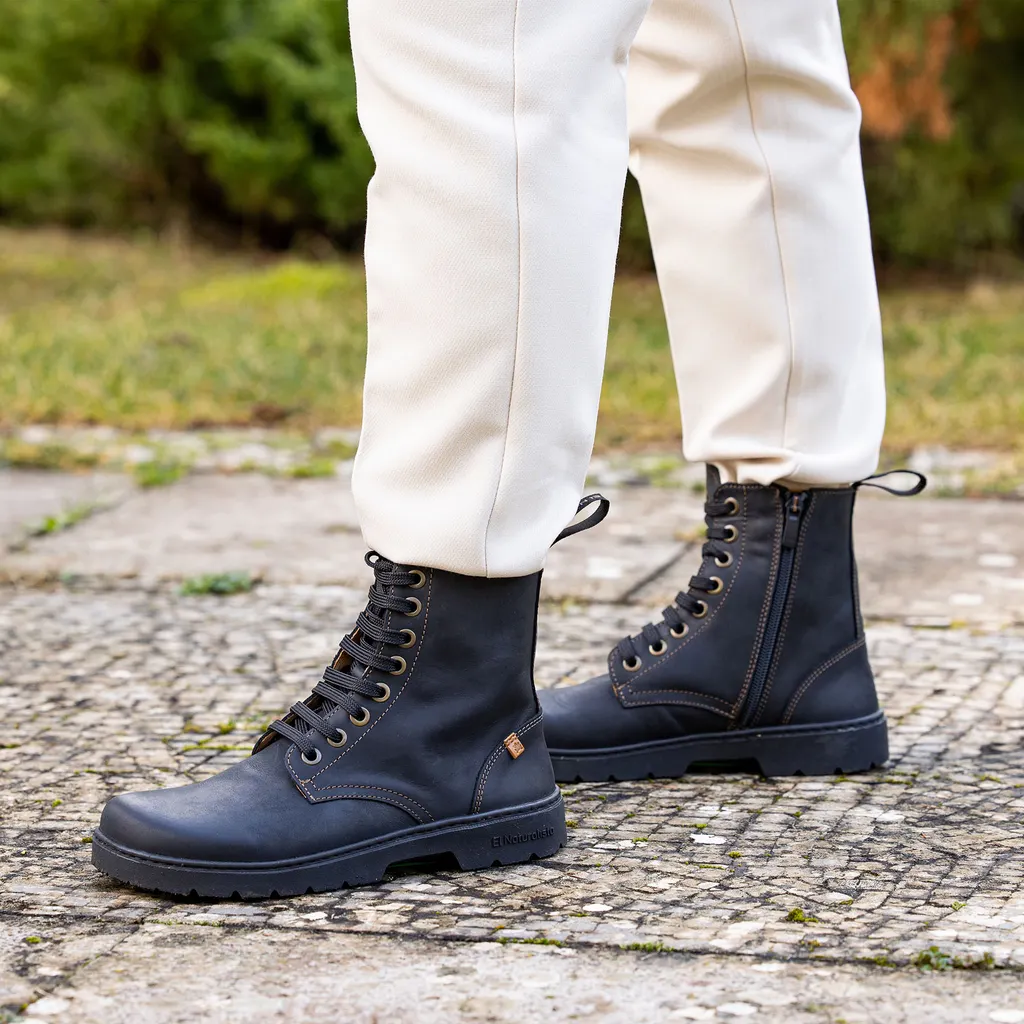 BOTA MILITAR EL NATURALISTA BAREFOOT MODELO NOMADA ARIZONA BLACK - Imagen 4