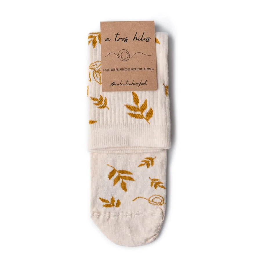 CALCETINES ANATOMICOS A TRES HILOS HOJARASCA - Imagen 2