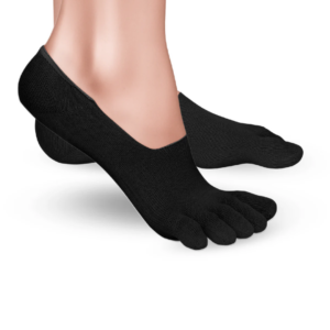 CALCETINES DE DEDOS " INVISIBLES" NEGRO DE KNITIDO