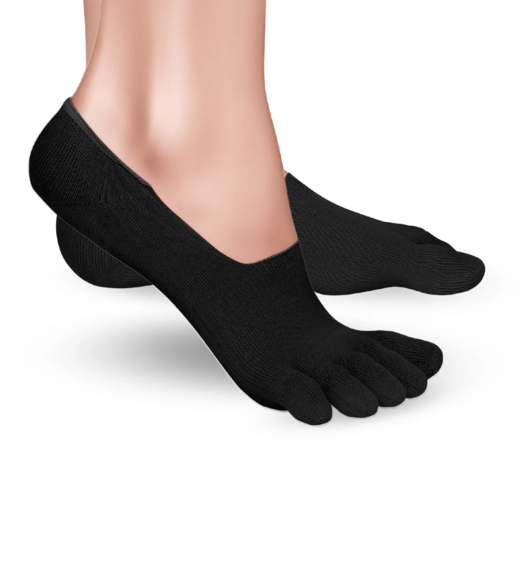 CALCETINES DE DEDOS " INVISIBLES" NEGRO DE KNITIDO