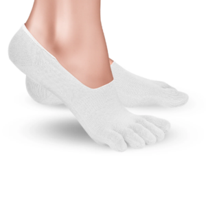 CALCETINES DE DEDOS " INVISIBLES" BLANCO DE KNITIDO